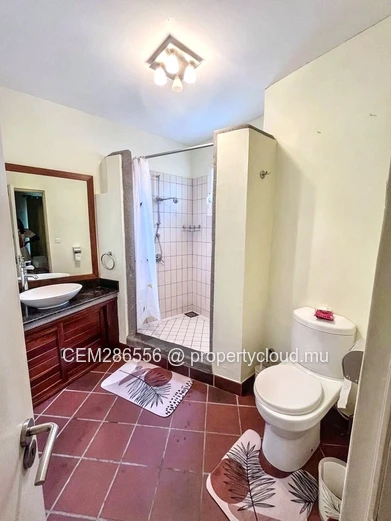 Charming Individual House With a Pool For Rent in Baie Tombeau 