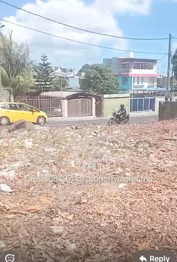 12.75 Perches Residential Land for Sale – Beau-Bassin 
