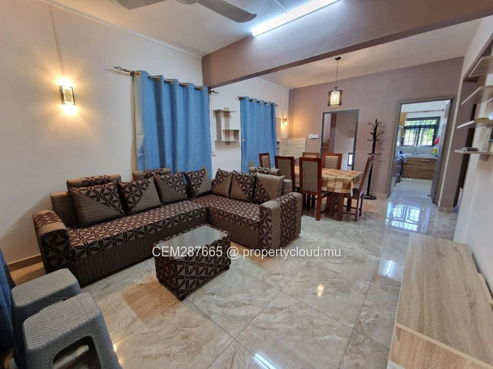 Fully Fitted 2-Bedroom Apartment For Rent (1st Floor) in Moka