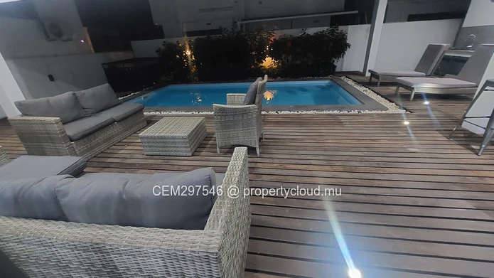 Fully Furnished modern spacious villa with pool for rent in Trou aux Biches