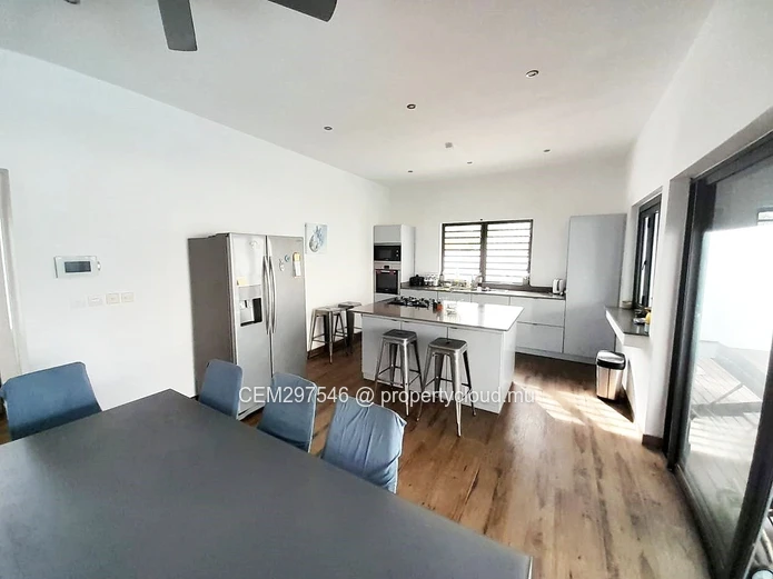 Fully Furnished modern spacious villa with pool for rent in Trou aux Biches